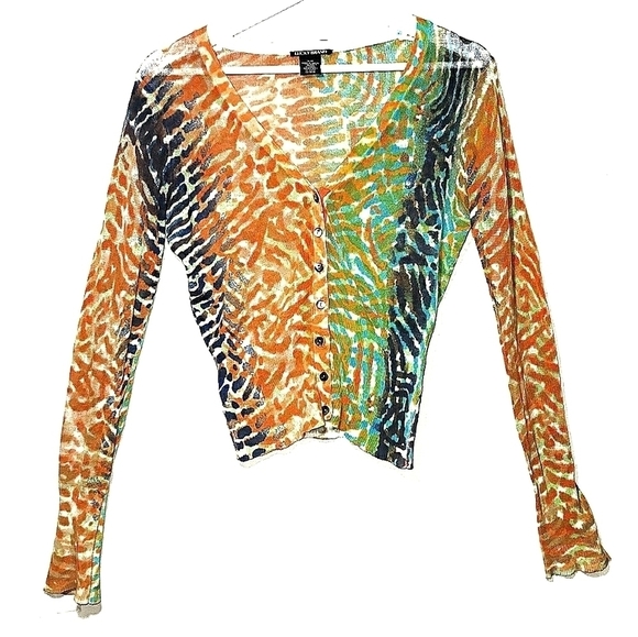 Lucky Brand Crop Long Sleeve Knit Bolero Small - Picture 3 of 6